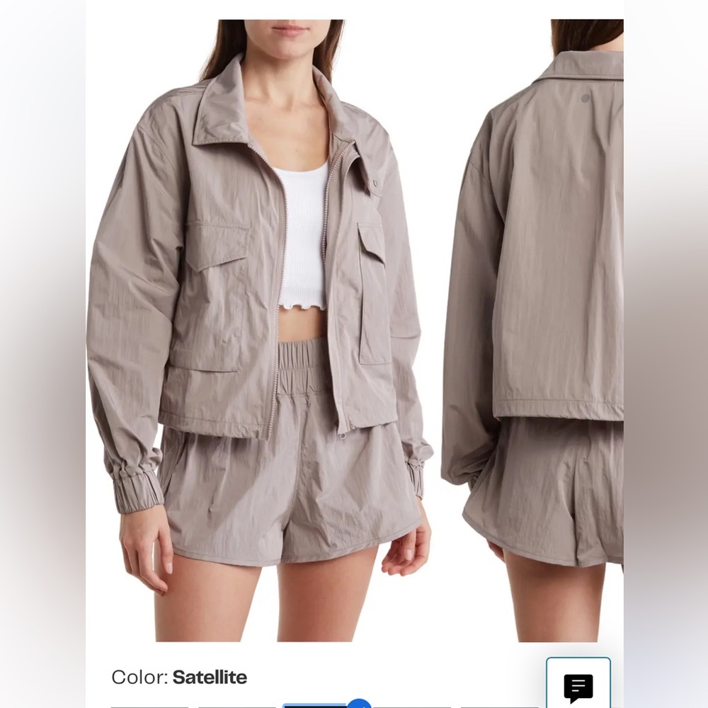 Nordstrom Rack yogalicious windbreaker zip up - Picture 4 of 5